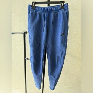 Dark Blue Nike Tech Zipper Sweatpants, Good Condition, Size S